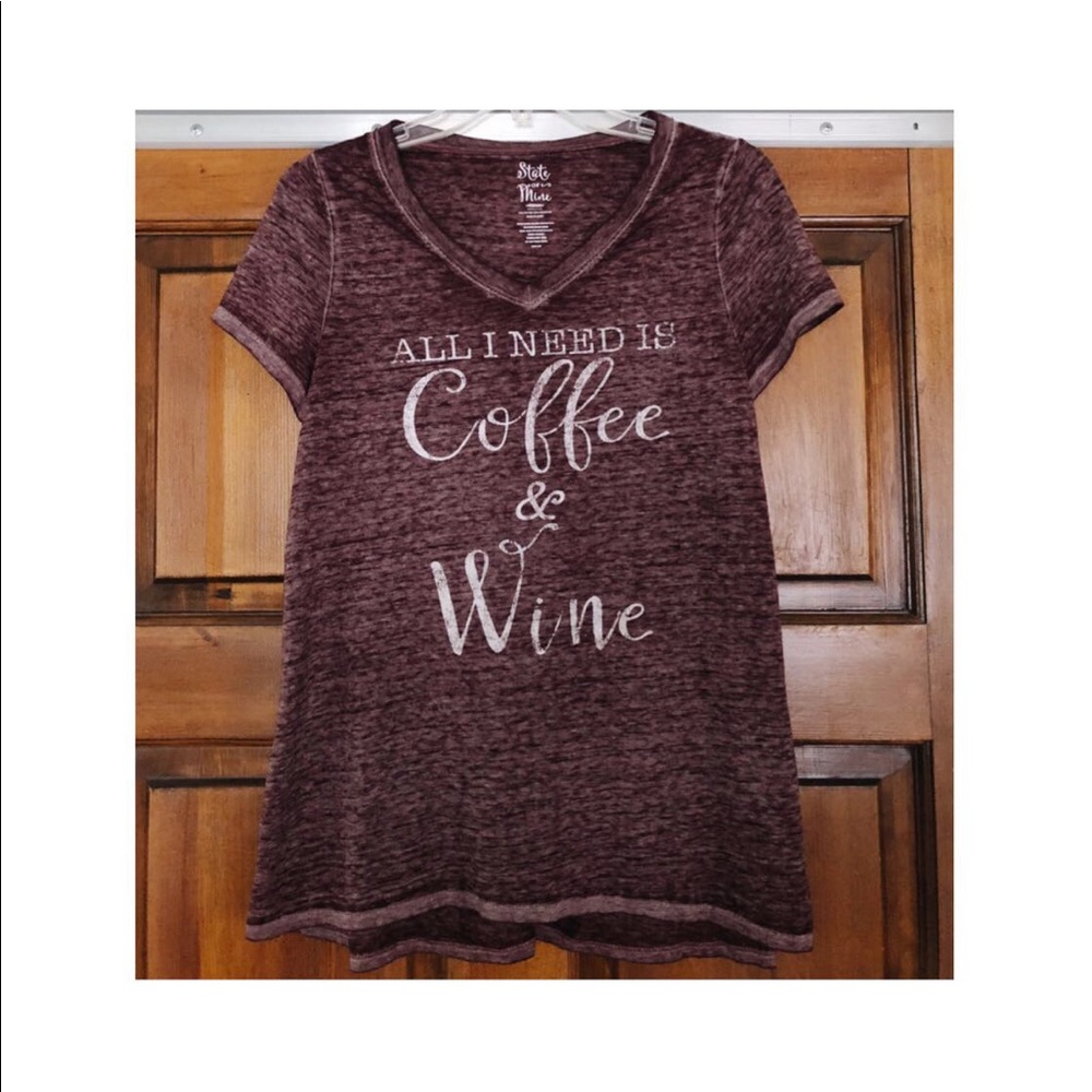 All I Need Is Coffee and Wine Graphic Tee